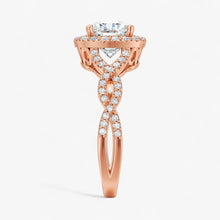 The Iconic Twisted Halo Engagement Ring | Cushion
