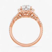 The Iconic Twisted Halo Engagement Ring | Cushion