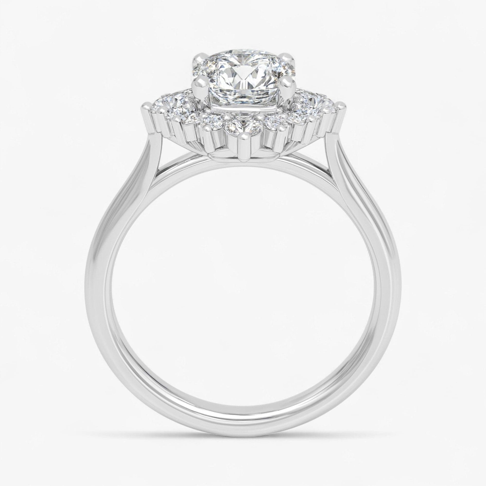 The Royal Halo Engagement Ring | Cushion