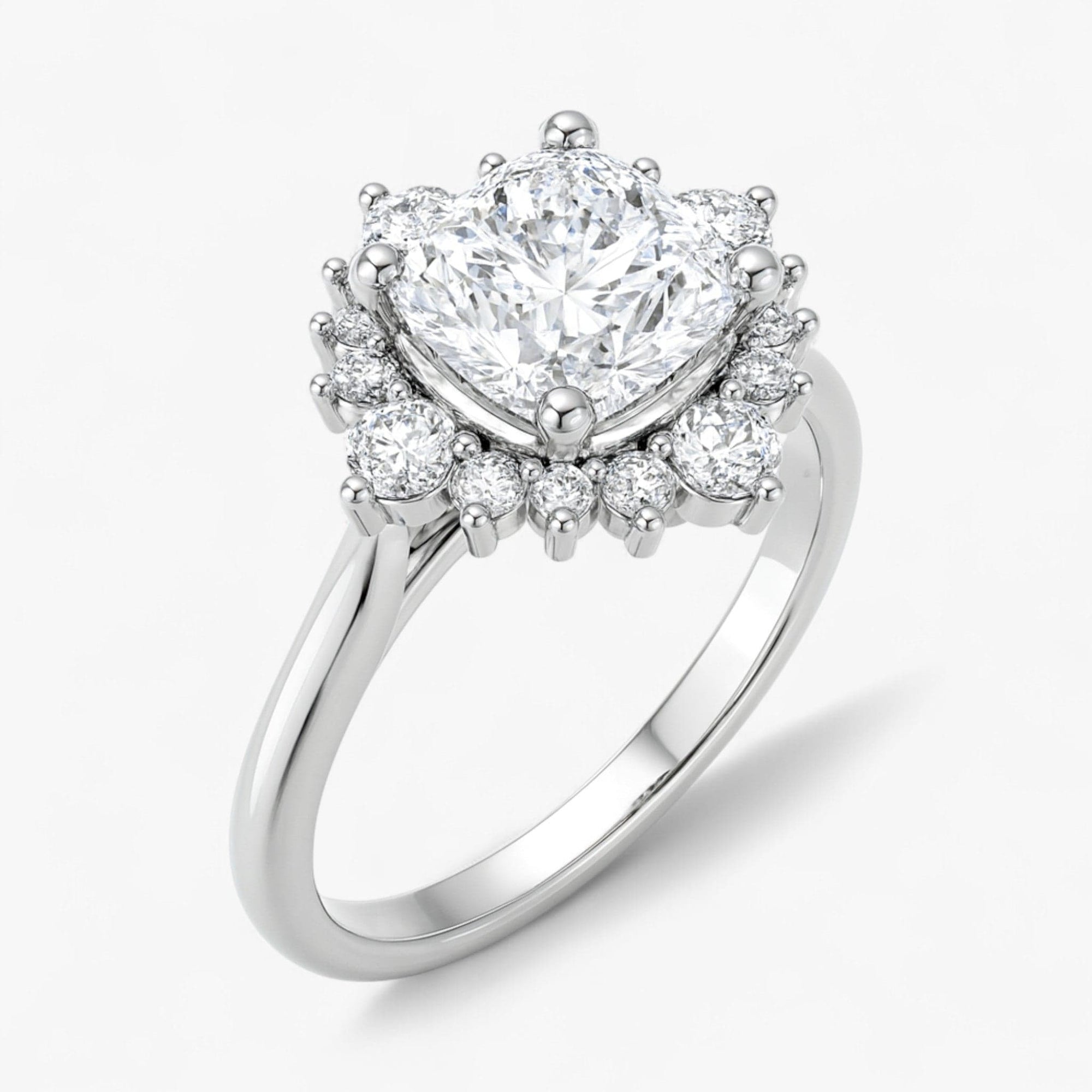 The Royal Halo Engagement Ring | Cushion