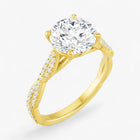 The Timeless Twisted Pavé Engagement Ring | Round