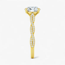The Timeless Twisted Pavé Engagement Ring | Round