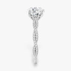 The Timeless Twisted Pavé Engagement Ring | Round