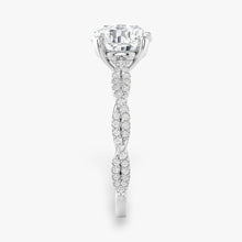 The Timeless Twisted Pavé Engagement Ring | Round