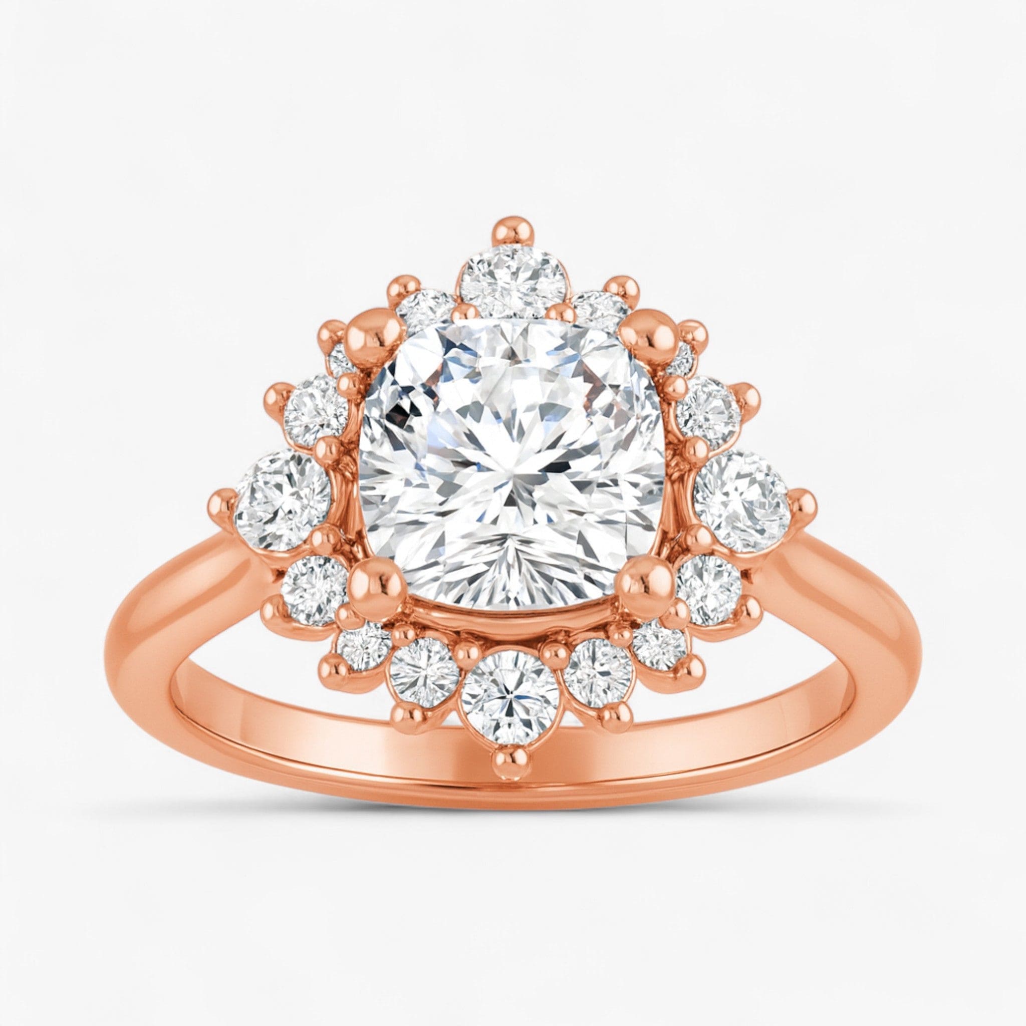 The Royal Halo Engagement Ring | Cushion