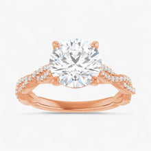 The Timeless Twisted Pavé Engagement Ring | Round