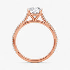 The Timeless Twisted Pavé Engagement Ring | Round