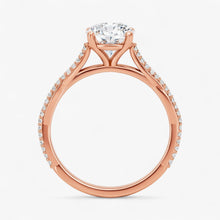 The Timeless Twisted Pavé Engagement Ring | Round