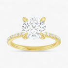 The Timeless Pavé Engagement Ring | Round