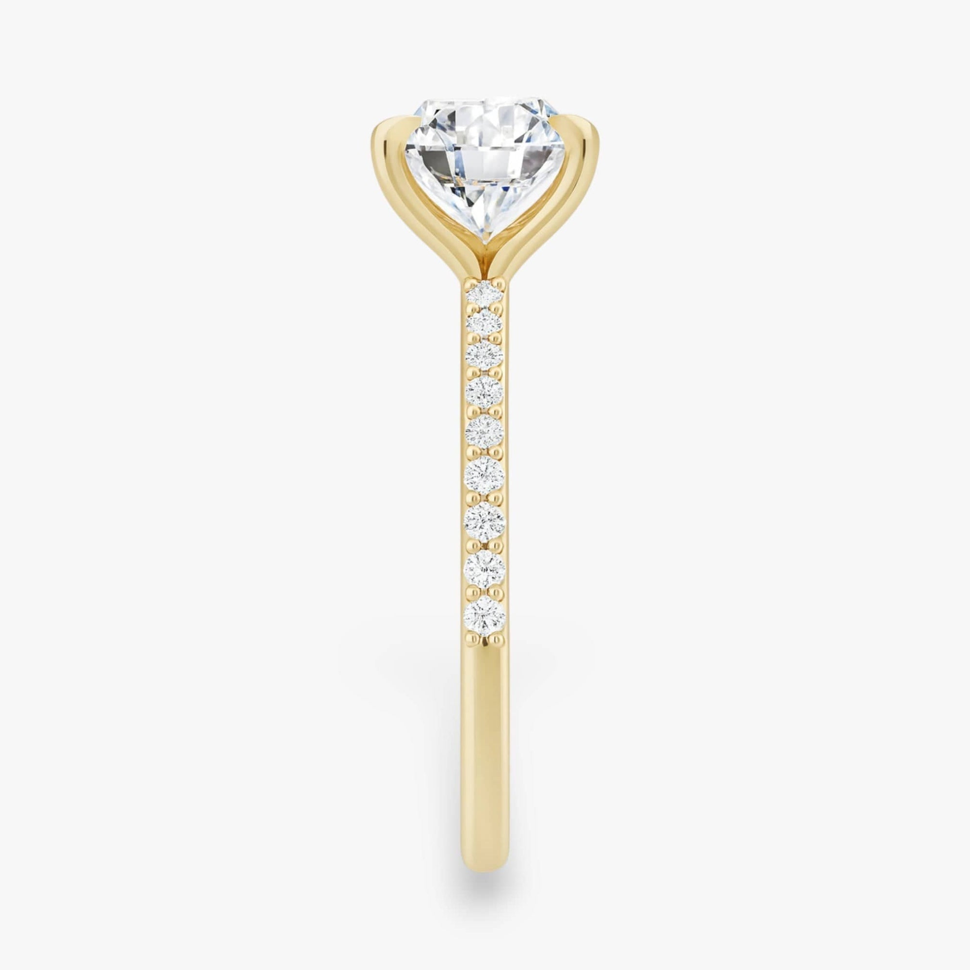 The Timeless Pavé Engagement Ring | Round