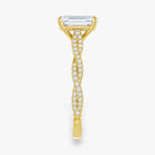 The Timeless Twisted Pavé Engagement Ring | Emerald
