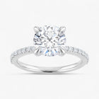 The Timeless Pavé Engagement Ring | Round