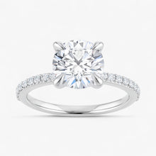 The Timeless Pavé Engagement Ring | Round