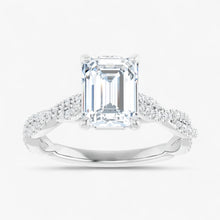 The Timeless Twisted Pavé Engagement Ring | Emerald