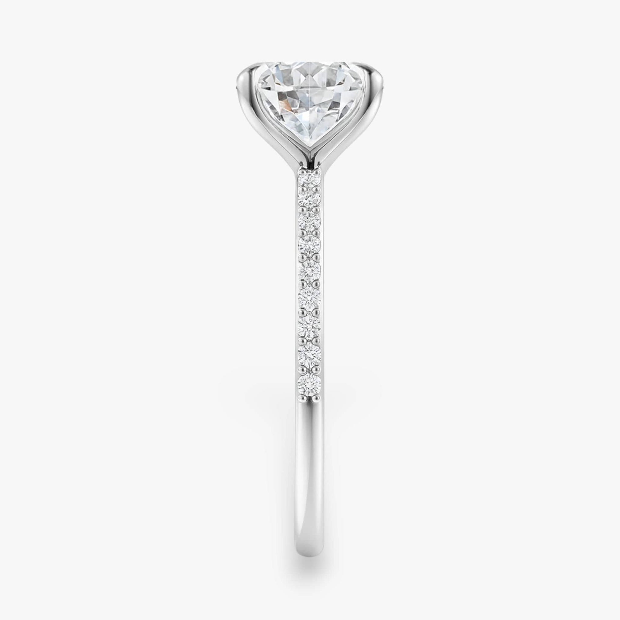 The Timeless Pavé Engagement Ring | Round