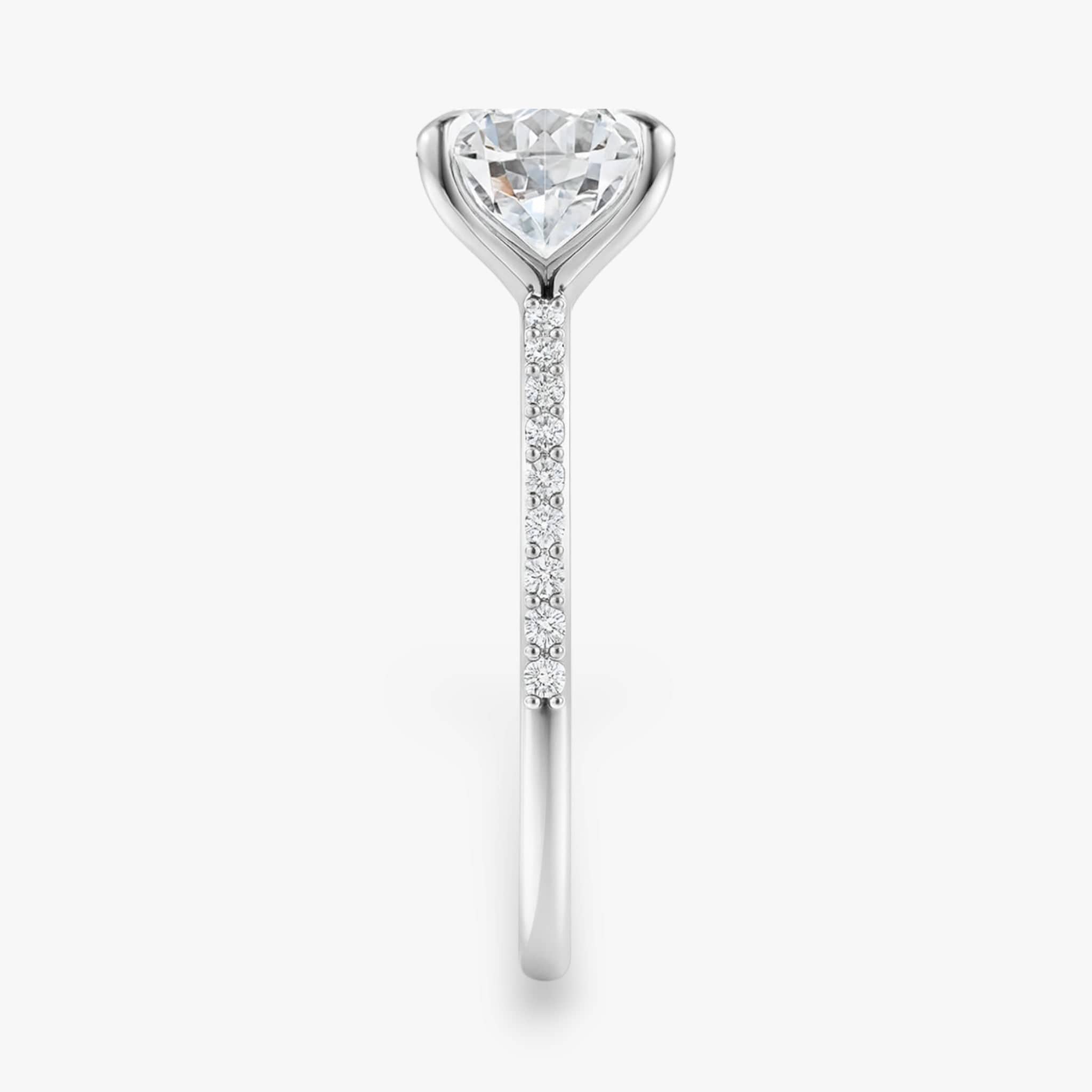 The Timeless Pavé Engagement Ring | Round