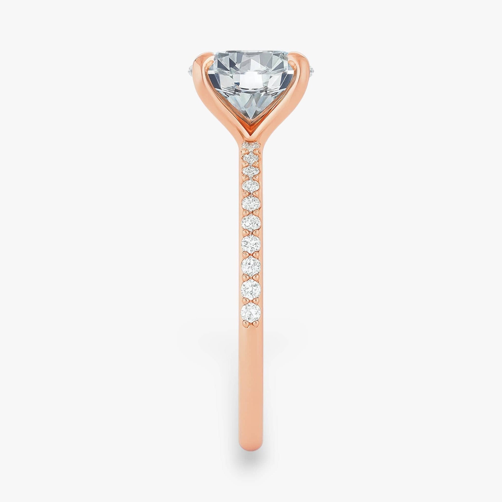 The Timeless Pavé Engagement Ring | Round