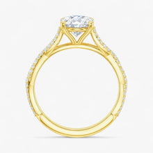 The Timeless Twisted Pavé Engagement Ring | Oval