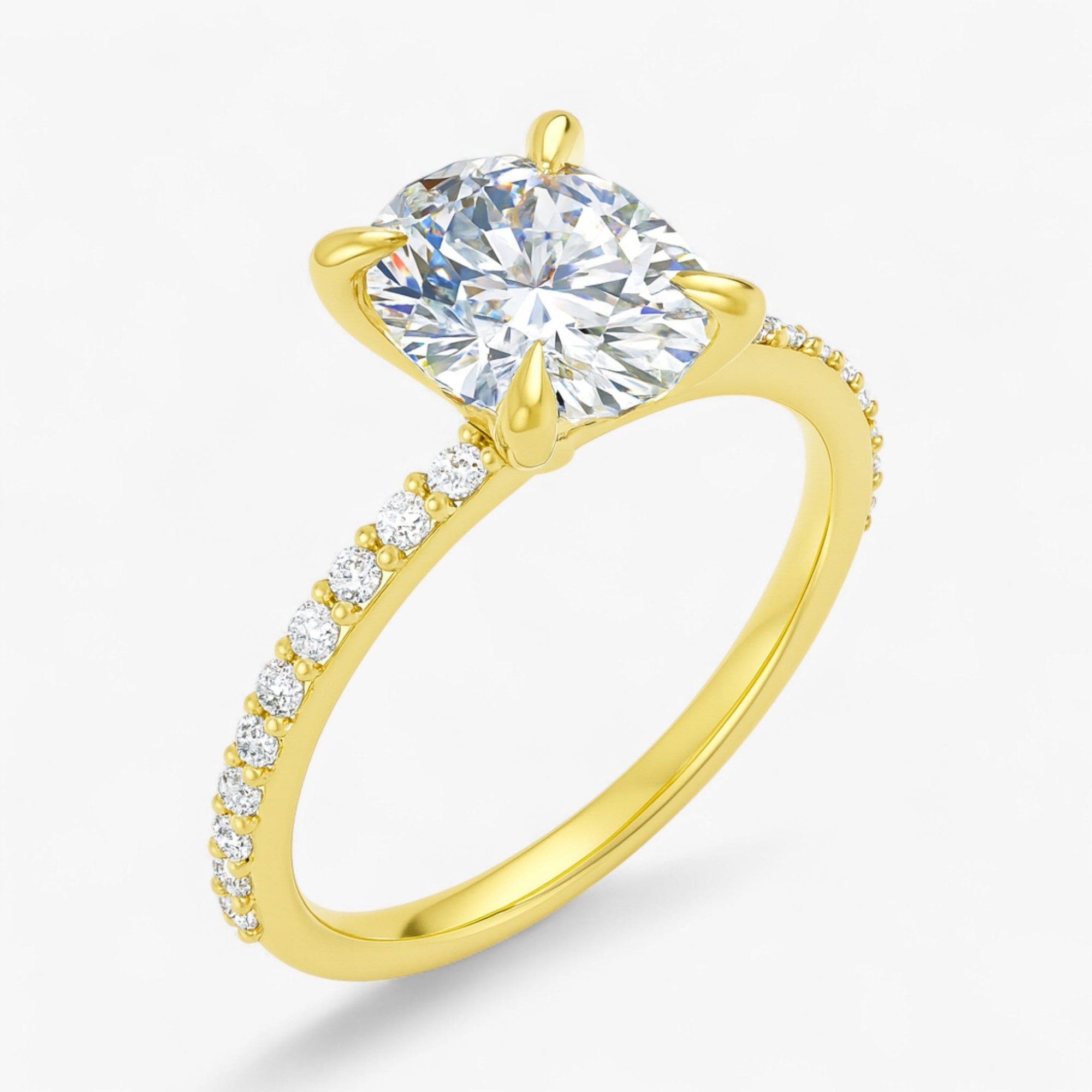 The Timeless Pavé Engagement Ring | Oval