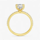 The Timeless Pavé Engagement Ring | Oval