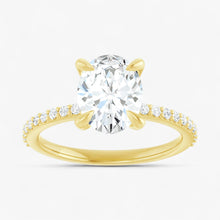 The Timeless Pavé Engagement Ring | Oval