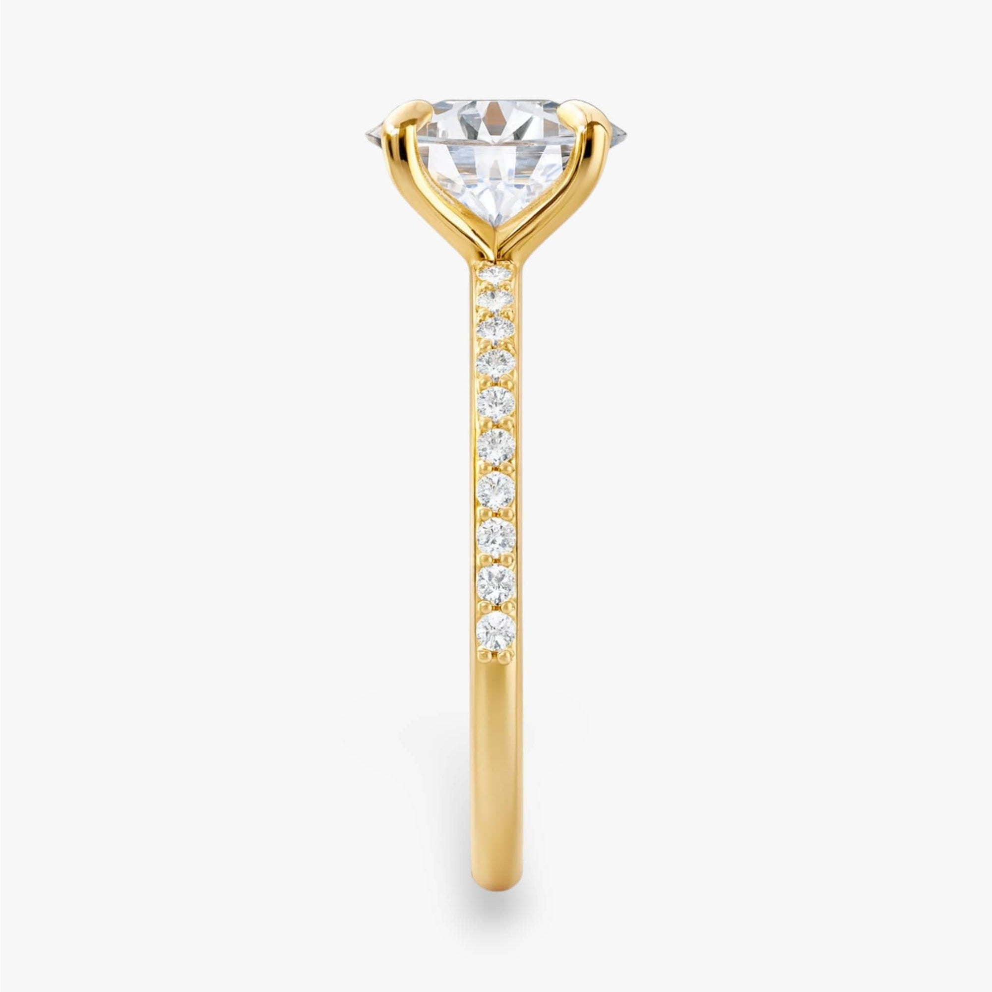 The Timeless Pavé Engagement Ring | Oval