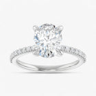 The Timeless Pavé Engagement Ring | Oval