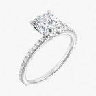 The Timeless Pavé Engagement Ring | Oval