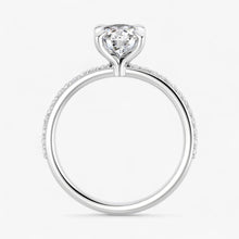 The Timeless Pavé Engagement Ring | Oval