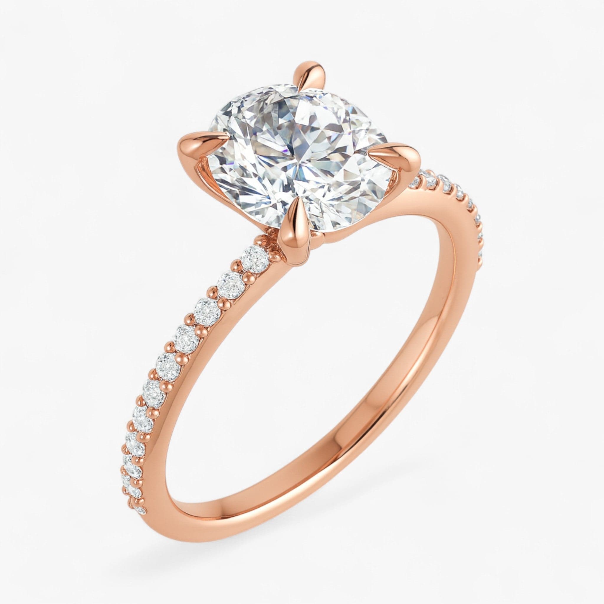 The Timeless Pavé Engagement Ring | Oval