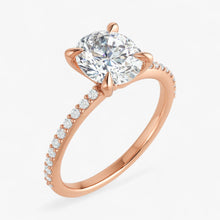 The Timeless Pavé Engagement Ring | Oval