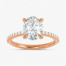 The Timeless Pavé Engagement Ring | Oval