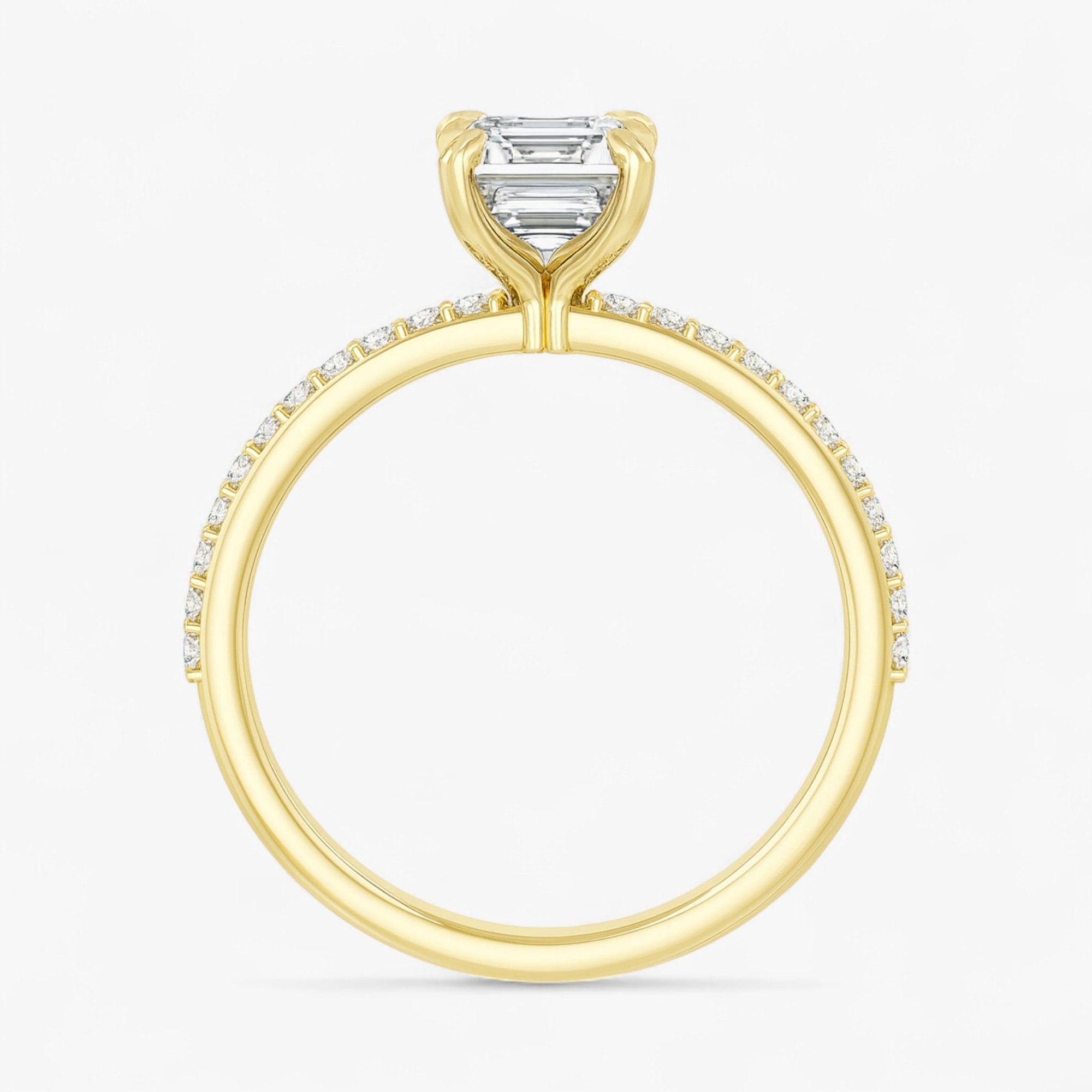 The Timeless Pavé Engagement Ring | Emerald