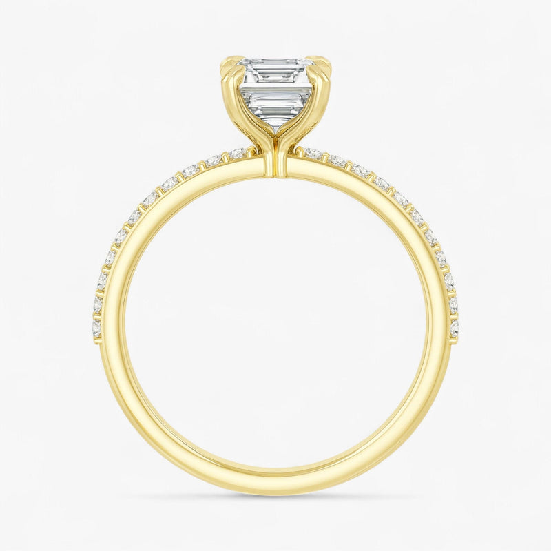 The Timeless Pavé Engagement Ring | Emerald