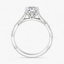 The Timeless Twisted Pavé Engagement Ring | Oval