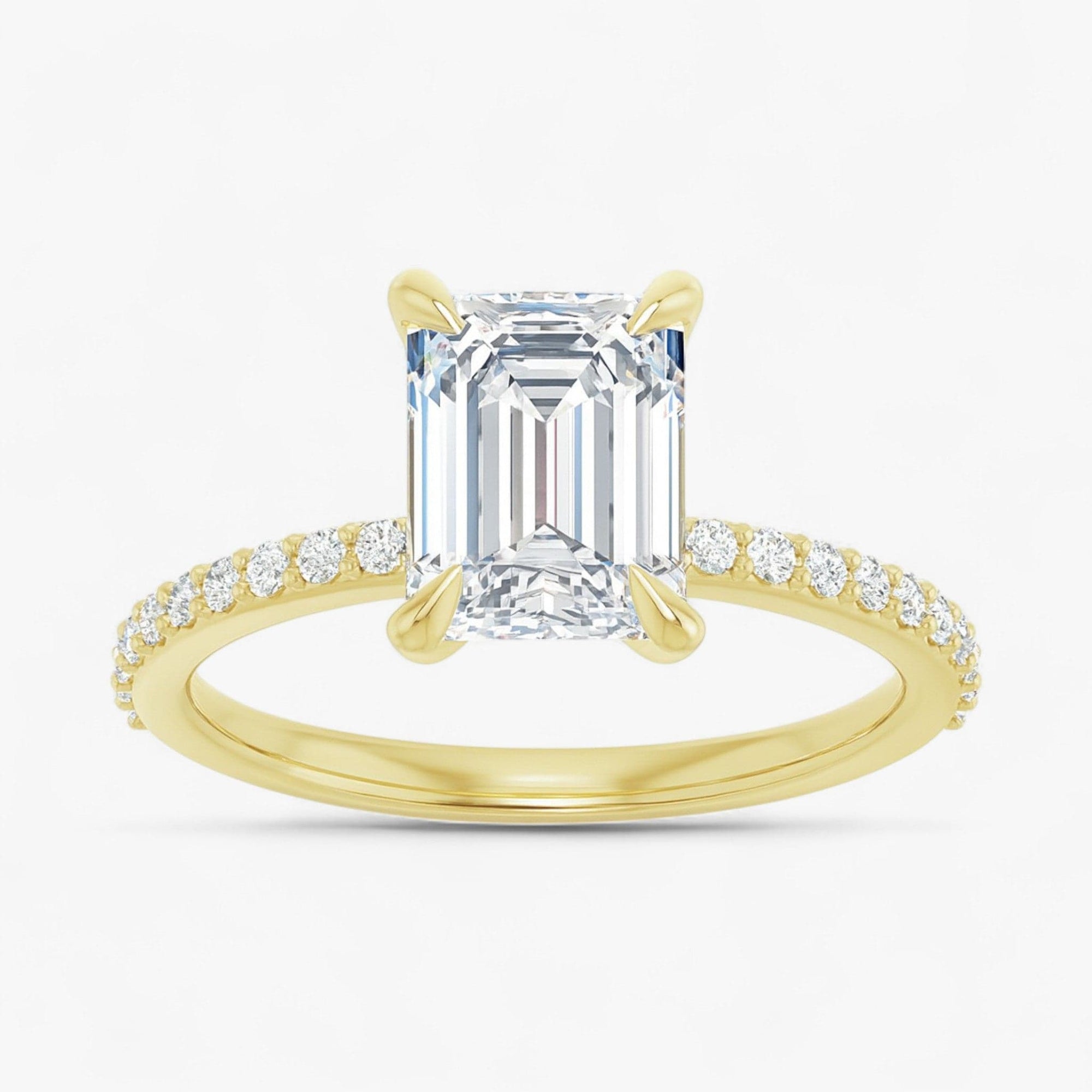 The Timeless Pavé Engagement Ring | Emerald