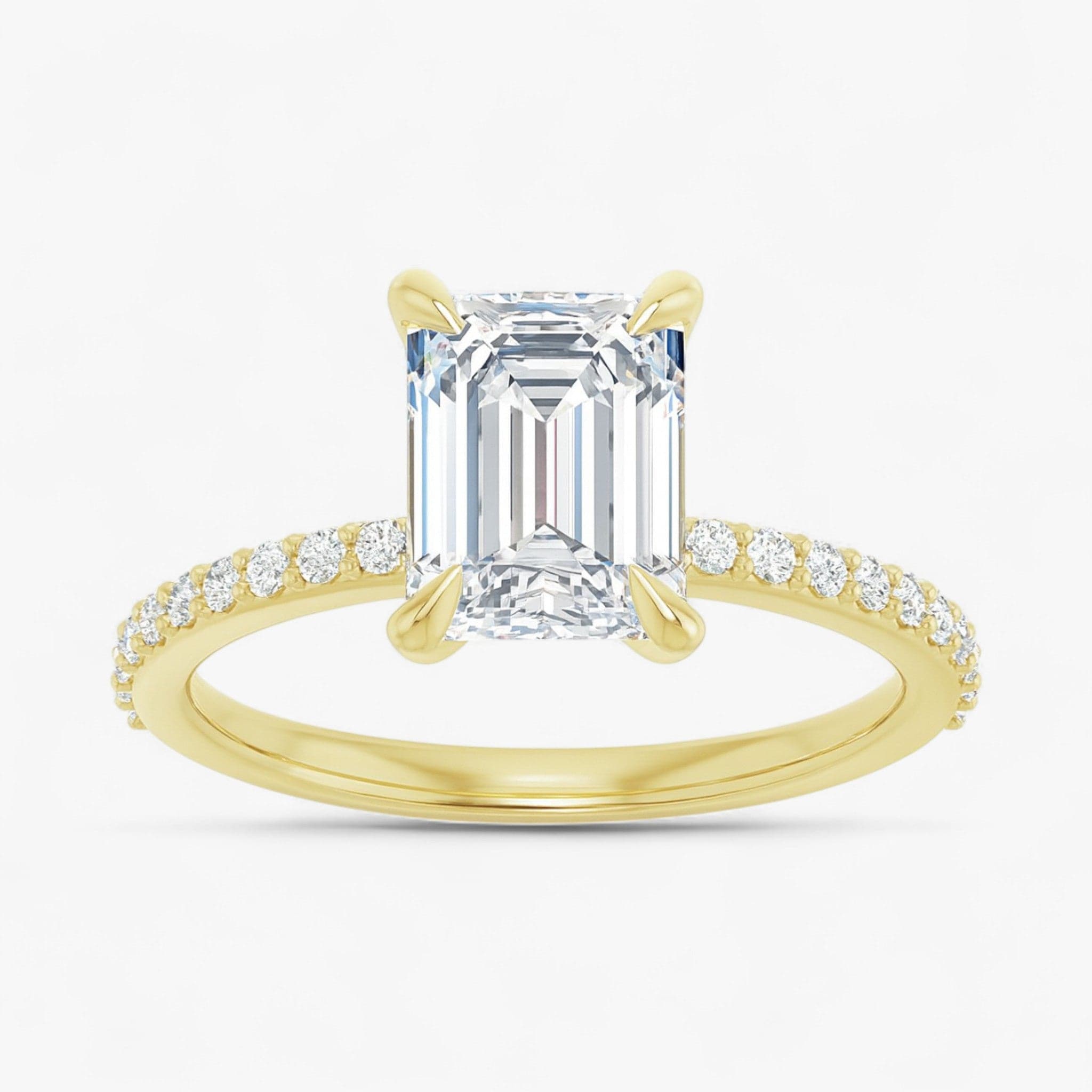 The Timeless Pavé Engagement Ring | Emerald