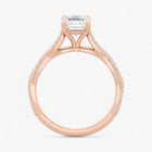 The Timeless Twisted Pavé Engagement Ring | Emerald