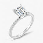 The Timeless Pavé Engagement Ring | Emerald