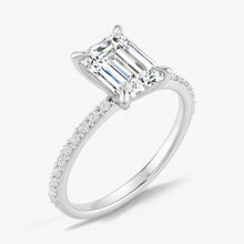 The Timeless Pavé Engagement Ring | Emerald