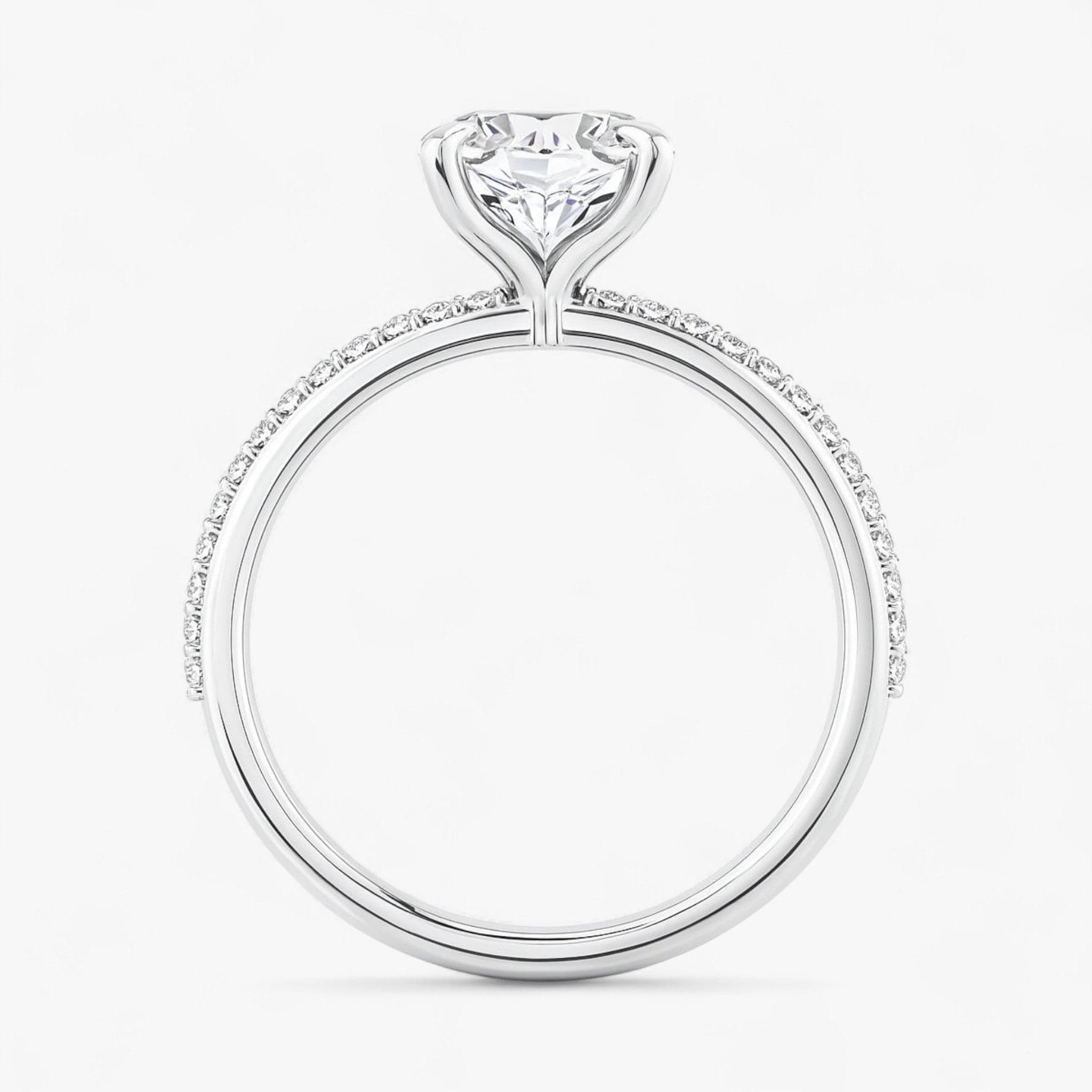 The Timeless Pavé Engagement Ring | Emerald