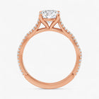 The Timeless Twisted Pavé Engagement Ring | Oval
