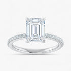 The Timeless Pavé Engagement Ring | Emerald