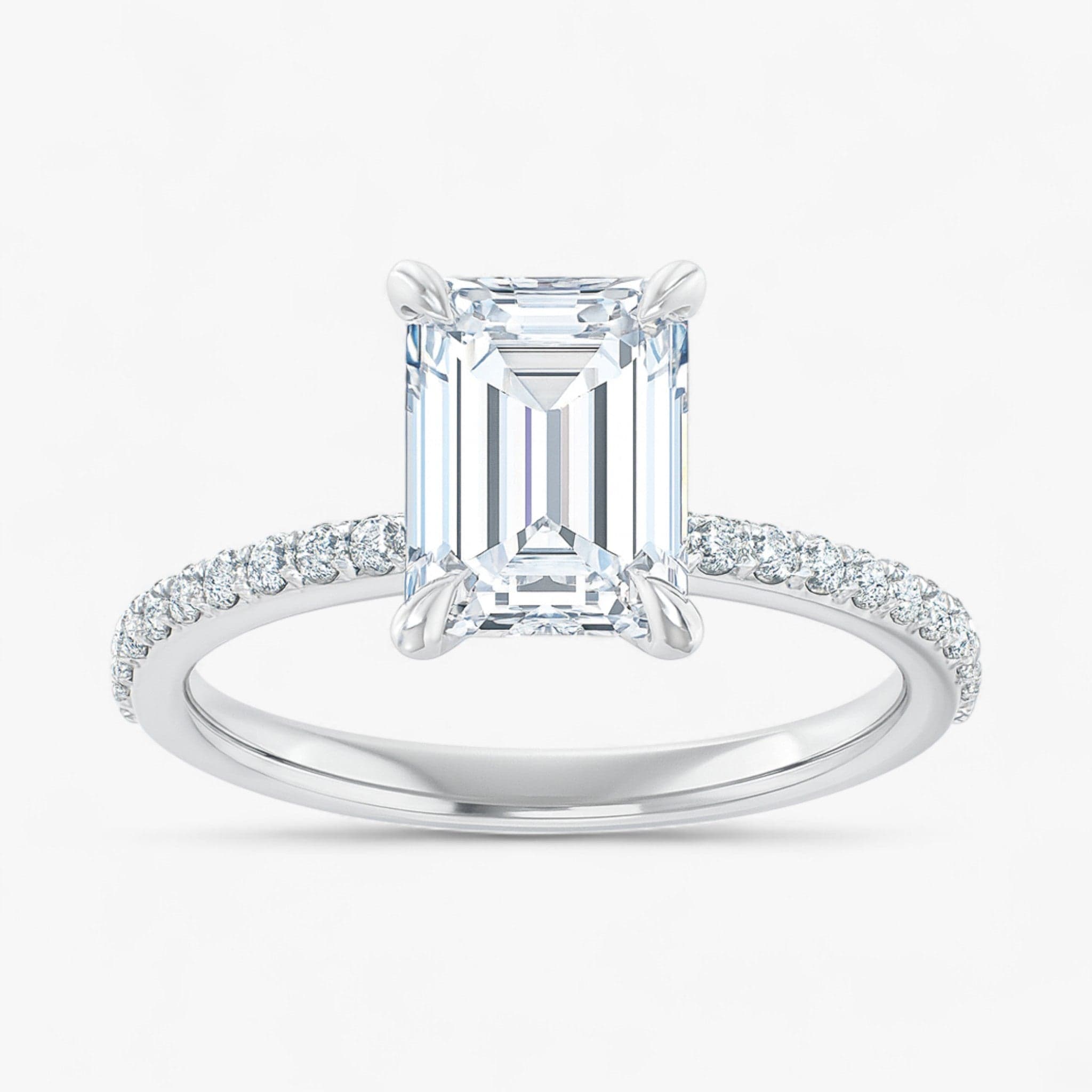 The Timeless Pavé Engagement Ring | Emerald