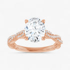 The Timeless Twisted Pavé Engagement Ring | Oval