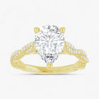 The Timeless Twisted Pavé Engagement Ring | Pear