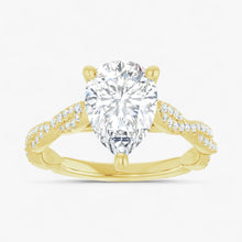 The Timeless Twisted Pavé Engagement Ring | Pear