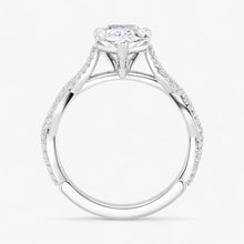 The Timeless Twisted Pavé Engagement Ring | Pear