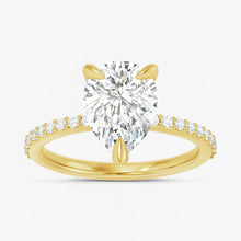 The Timeless Pavé Engagement Ring | Pear