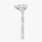 The Timeless Twisted Pavé Engagement Ring | Pear